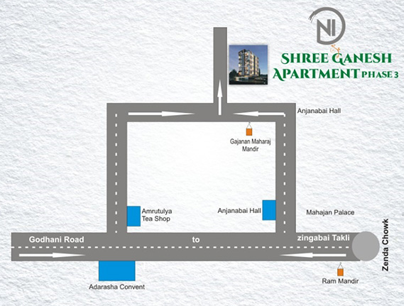 2 BHK flat Zingabai Takli