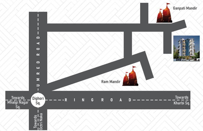 3 bhk flat in Dighori Nagpur