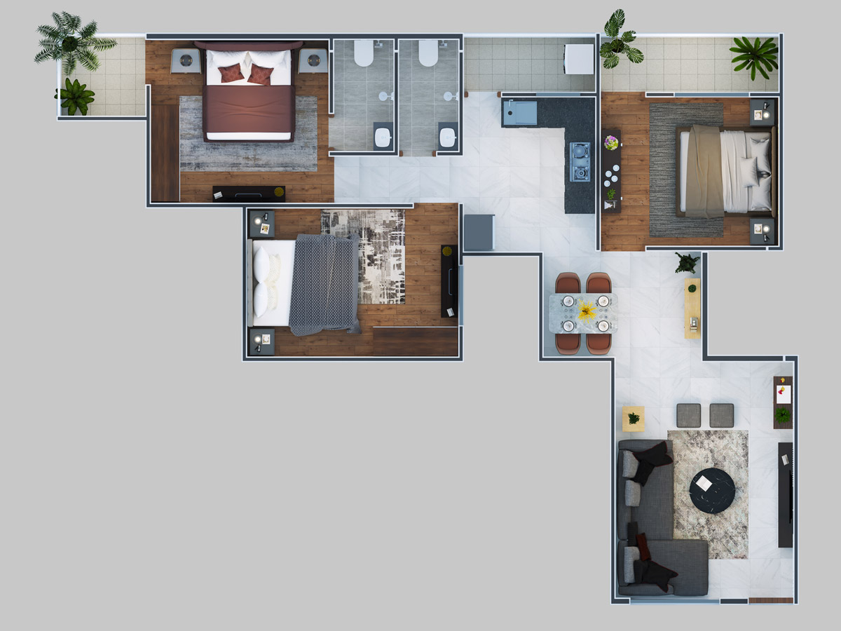 3 BHK Narendra Nagar, MHADA colony, Nagpur